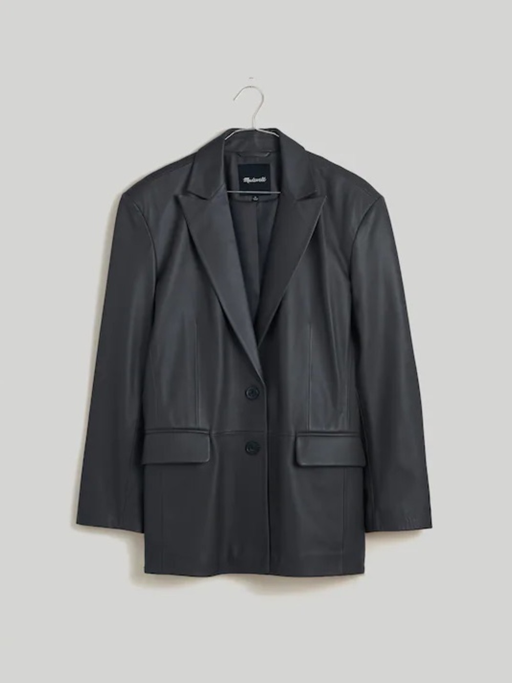 Madewell Bedford Oversized Wool Blazer Gray Size 6